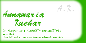 annamaria kuchar business card